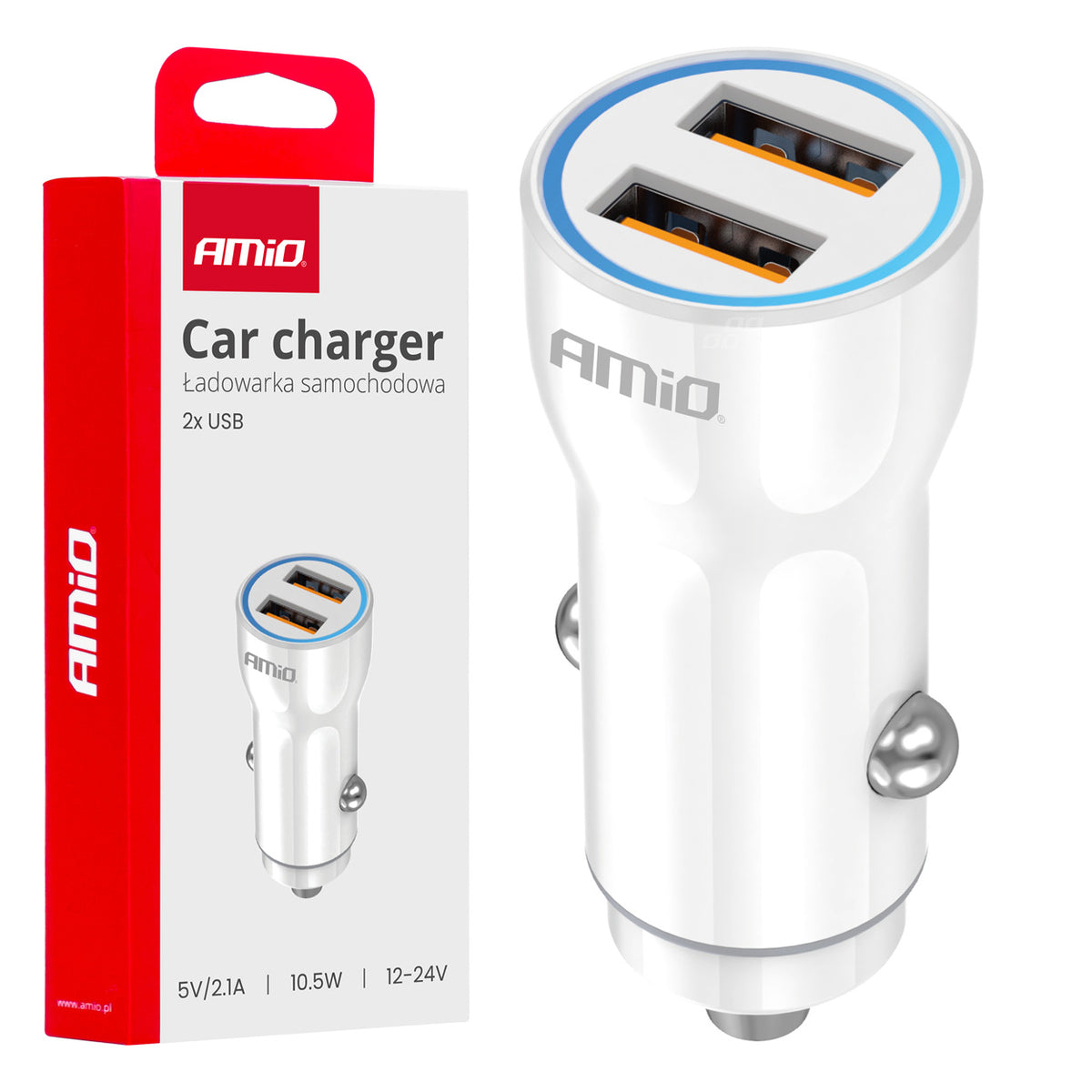 Autolaturi 2xUSB-A 12/24 V