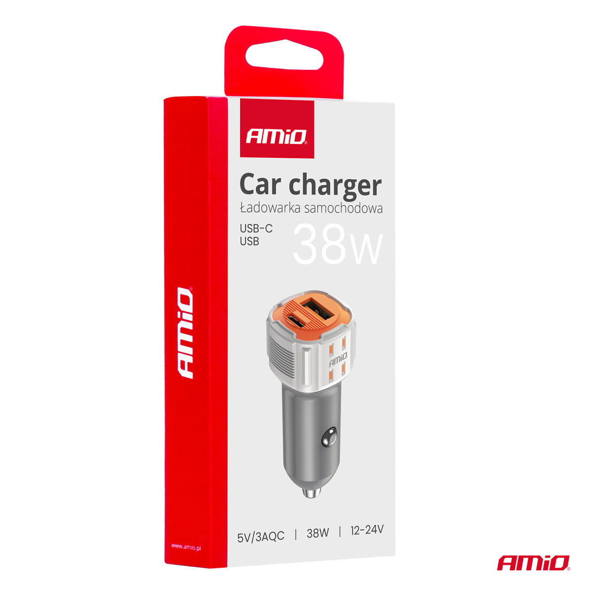 Autolaturi USB-A + USB-C 38 W 12/24 V