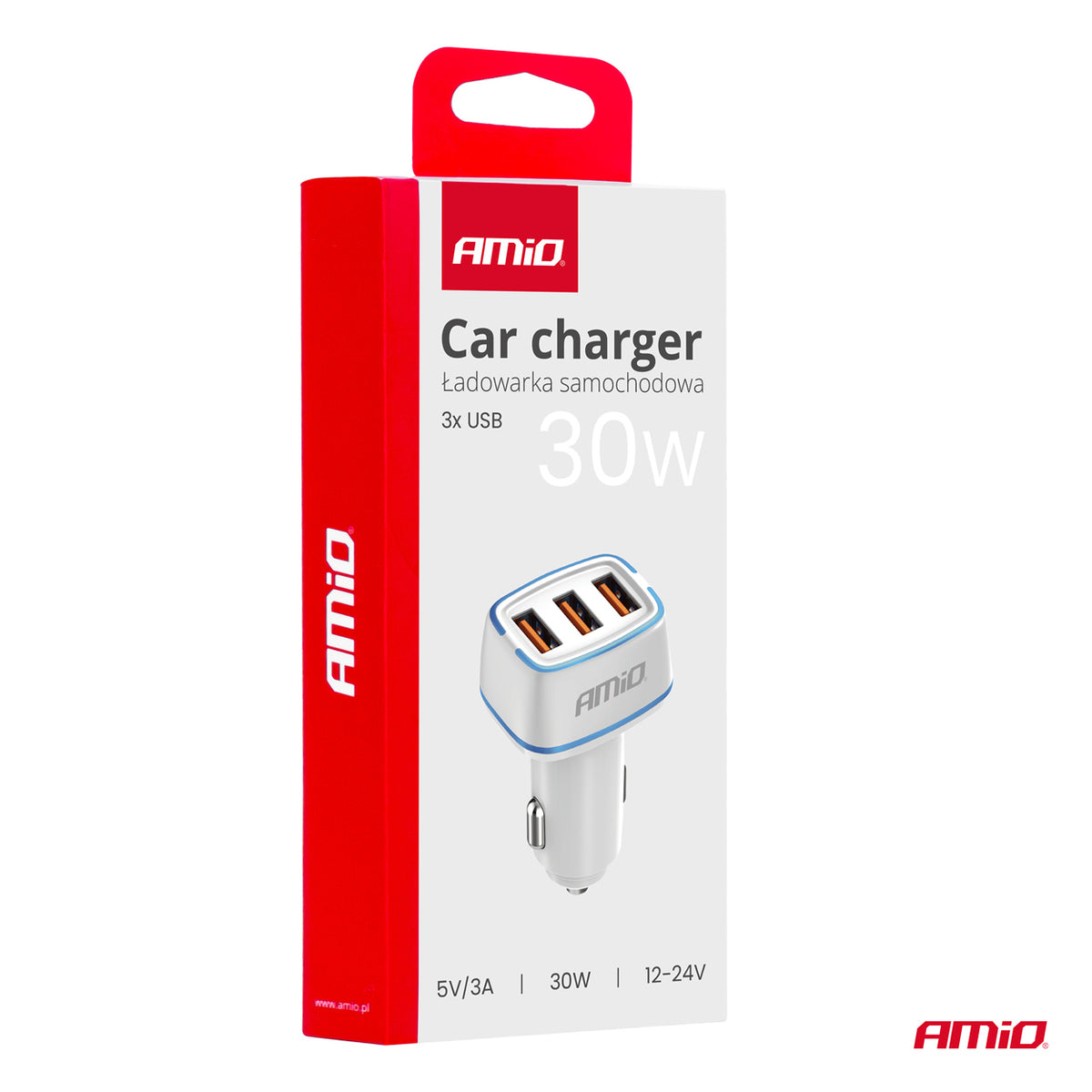 Autolaturi 3x USB-A 30 W 12/24 V
