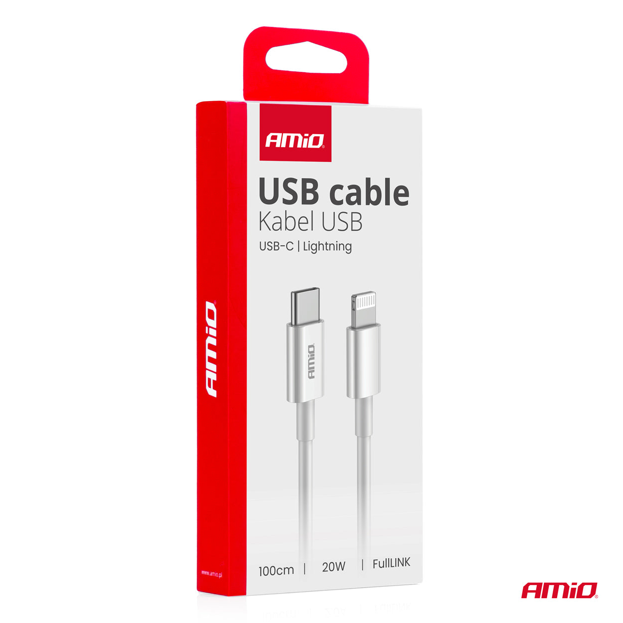 Cafule 'USB-C zu Lightning Kabel 20W 100cm FullLINK AMIO-03898