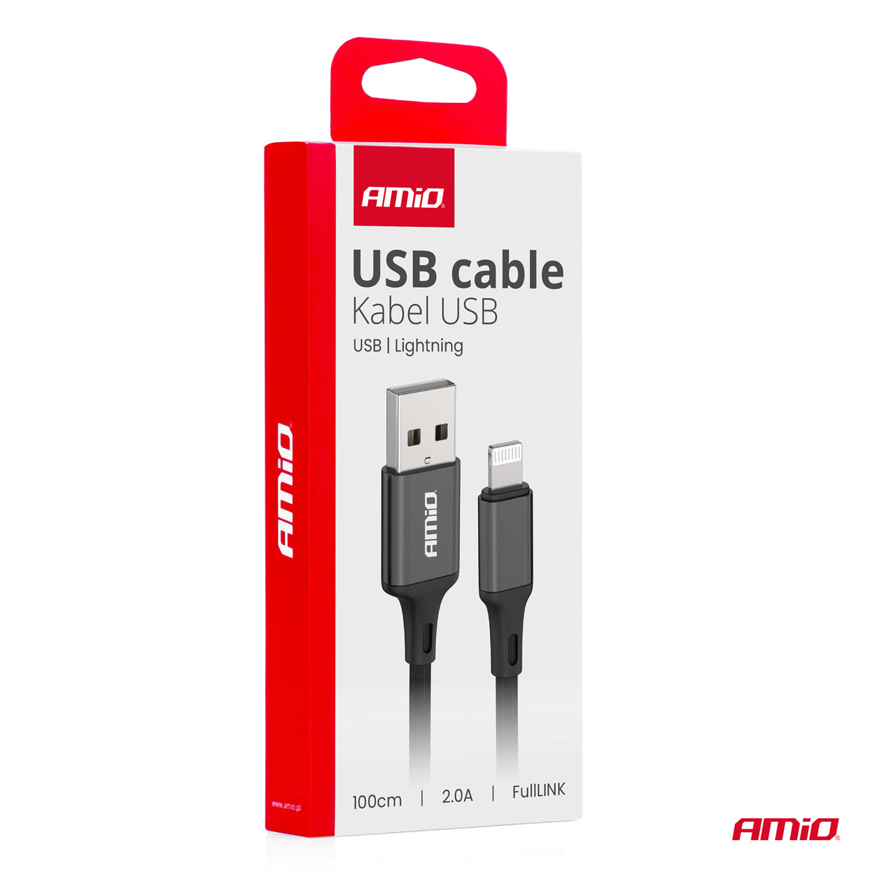 Cafule USB - Lightning 2A 100cm FullLINK AMIO-03901