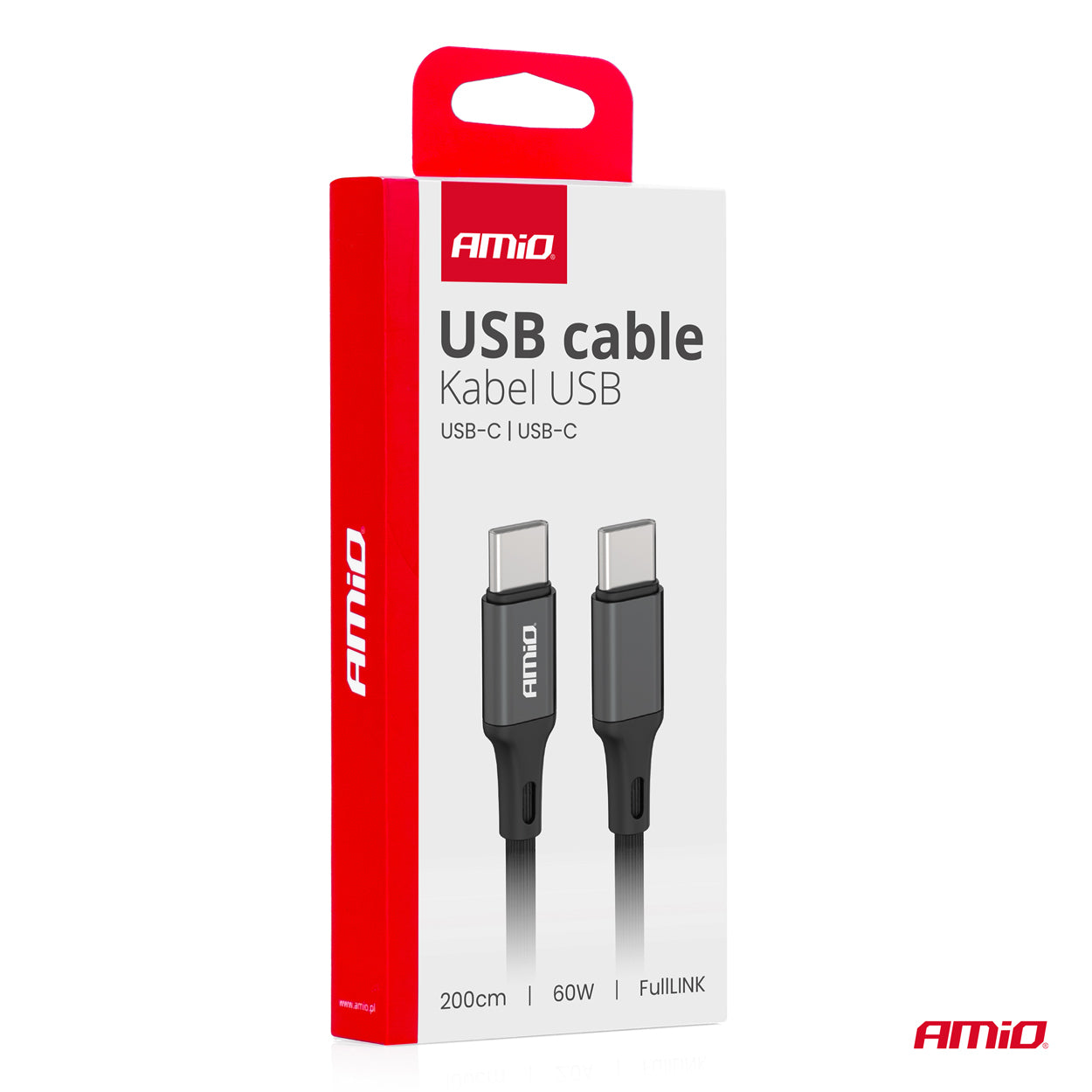Cafule 'USB-C to USB-C Cable 60W 200cm FullLINK AMIO-03903