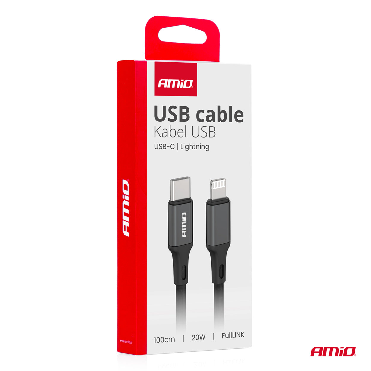 Cafule 'USB-C zu Lightning Kabel 20W 100cm FullLINK AMIO-03904