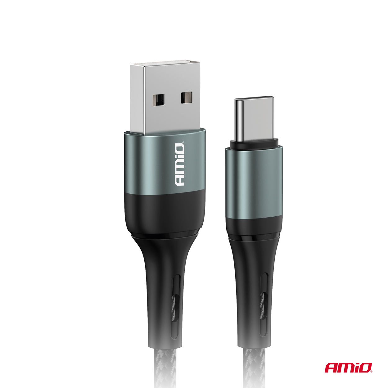 Cafule USB-A – USB-C -kaapeli 3A 100cm FullLINK AMIO-03911
