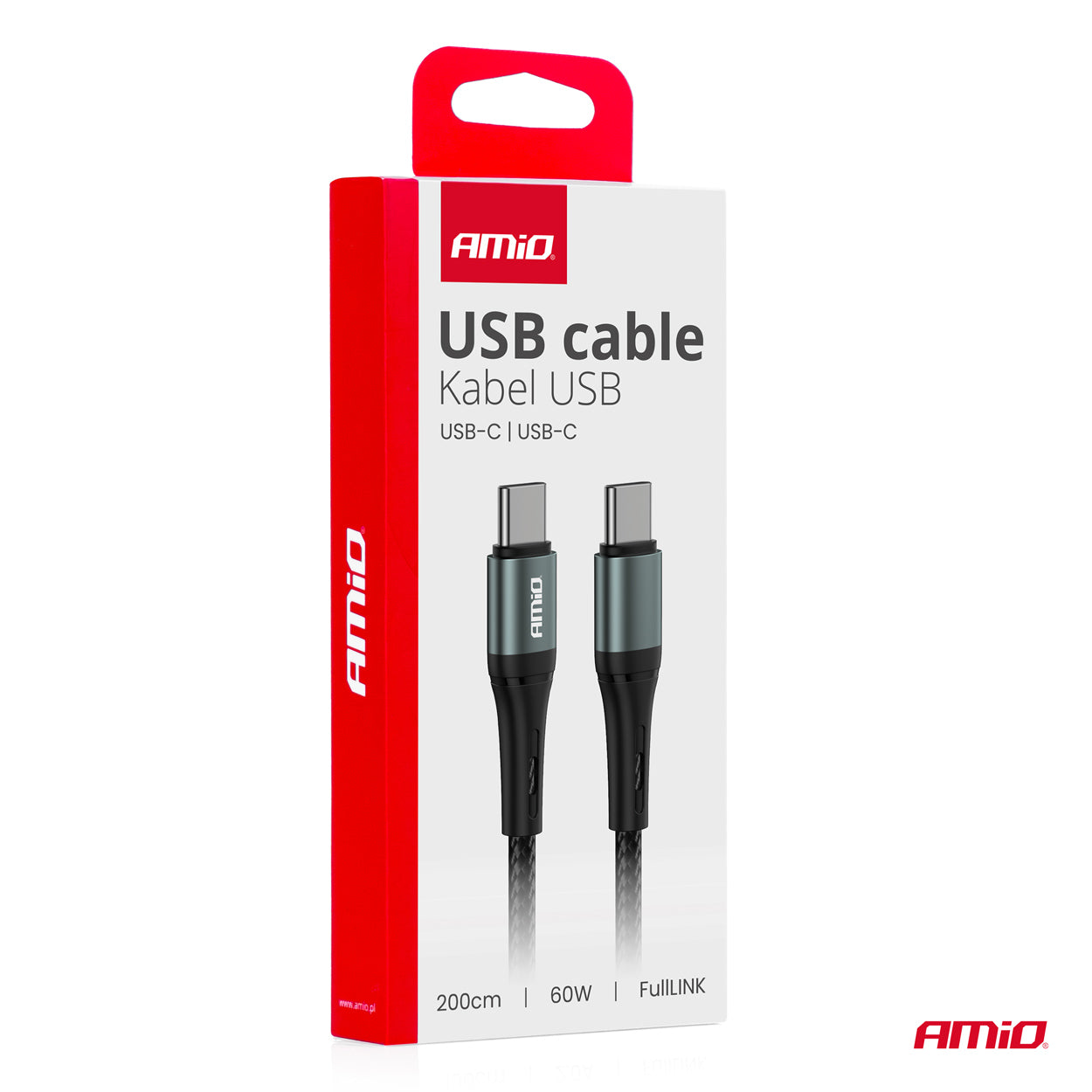 Cafule 'USB-C to USB-C Cable 60W 200cm FullLINK AMIO-03915