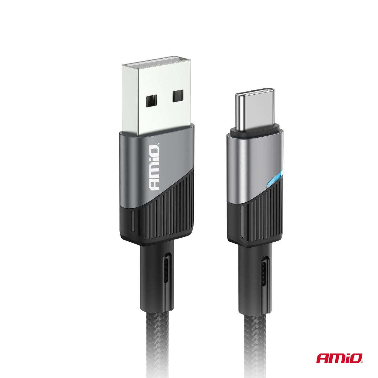 Cafule USB-A – USB-C -kaapeli 3A 100cm FullLINK AMIO-03923