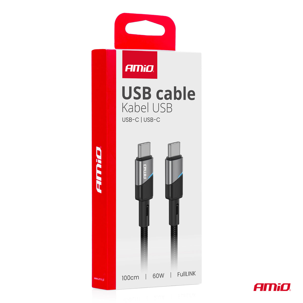 Cafele USB-C - USB-C kaapeli 60 W 100 cm FullLINK