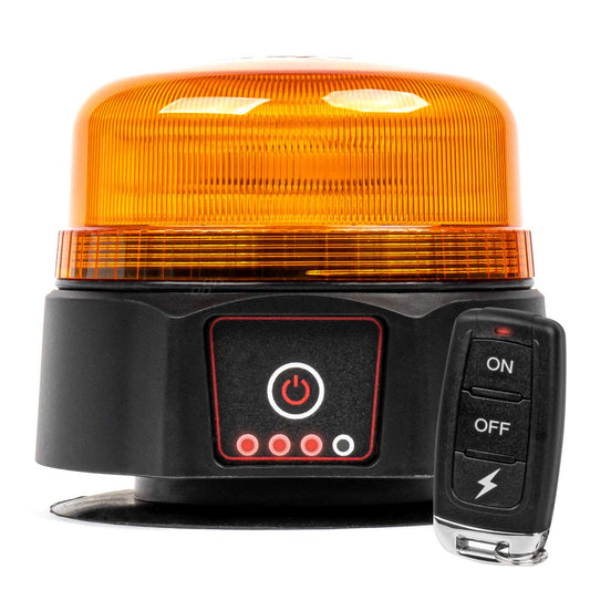 Langaton LED-varoitusvalo kaukosäätimellä R65 R10 12/24V AMIO-03932
