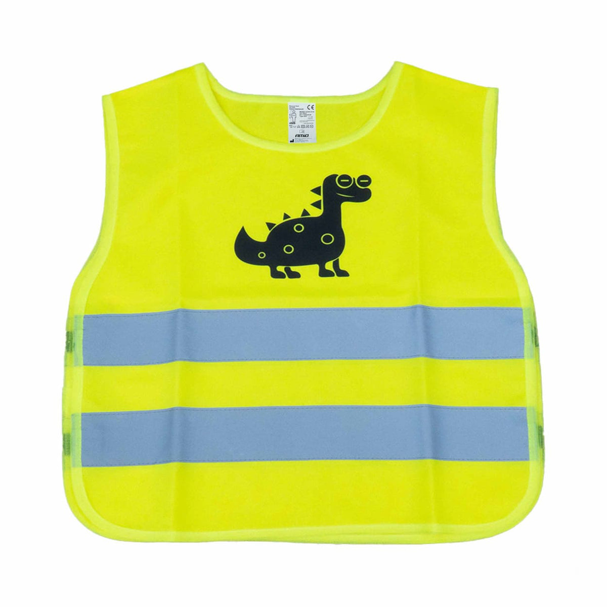 Lasten varoitusliivi keltainen hyväksytty DINOSAUR