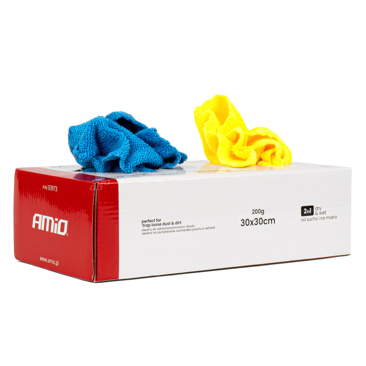 Mikrokuituliina setti 30x30cm 200g AMIO-03973