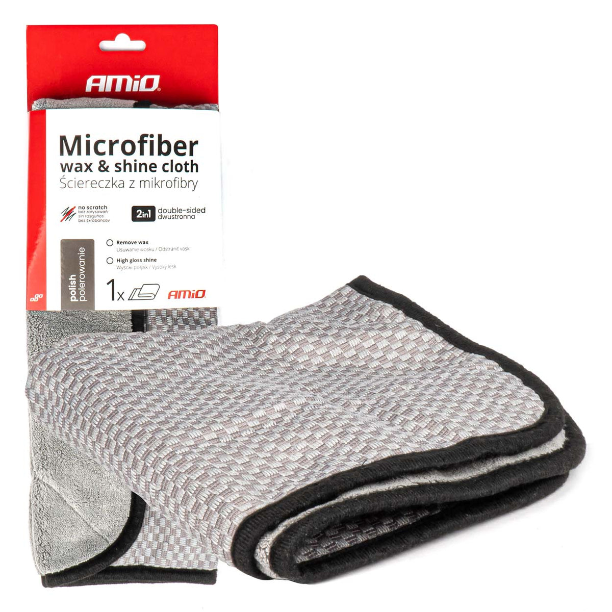 Mikrokuituliina vahaukseen ja kiillotukseen 40x40cm 600g AMIO-03976