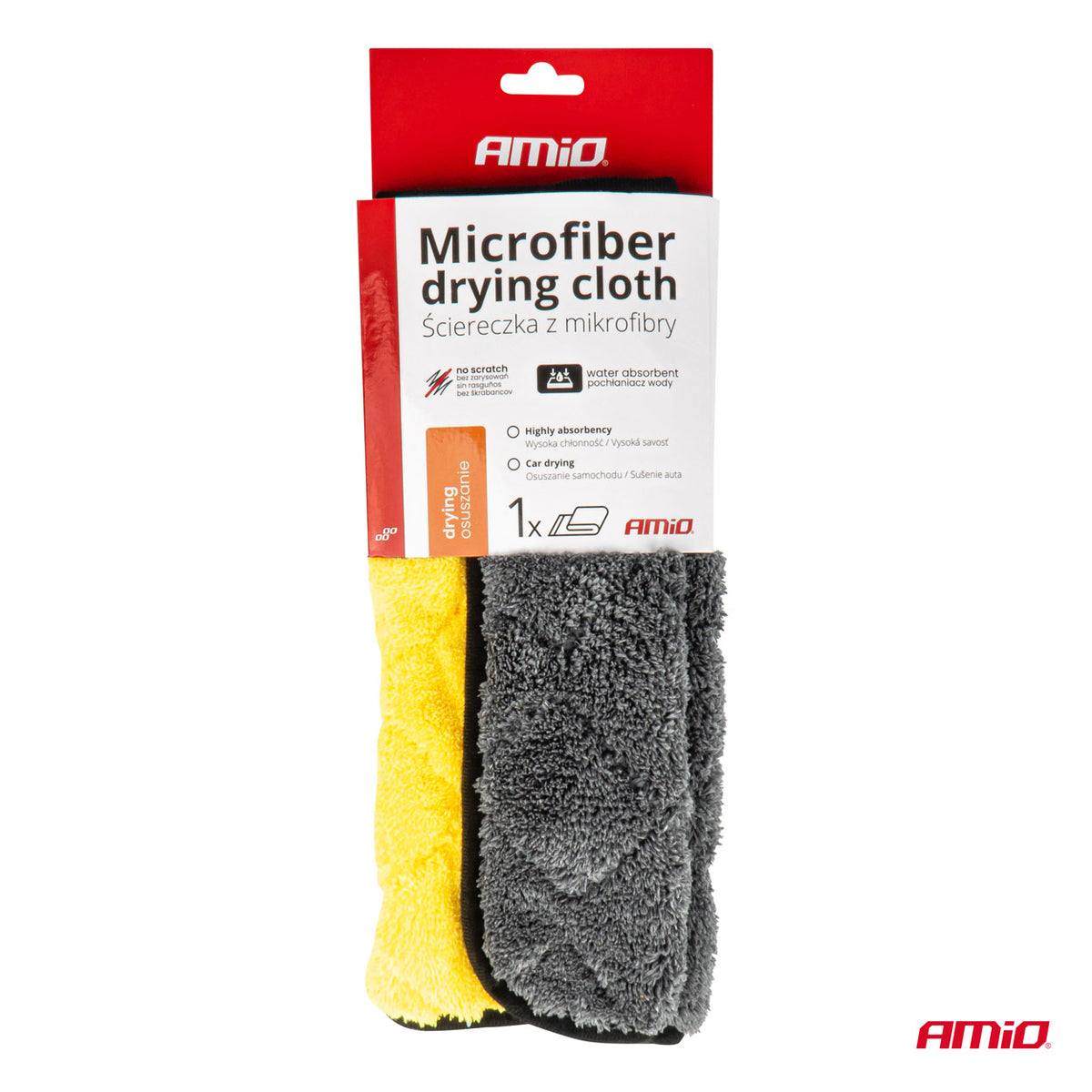 Mikrokuituinen kuivausliina 40x30cm 800g AMIO-03980