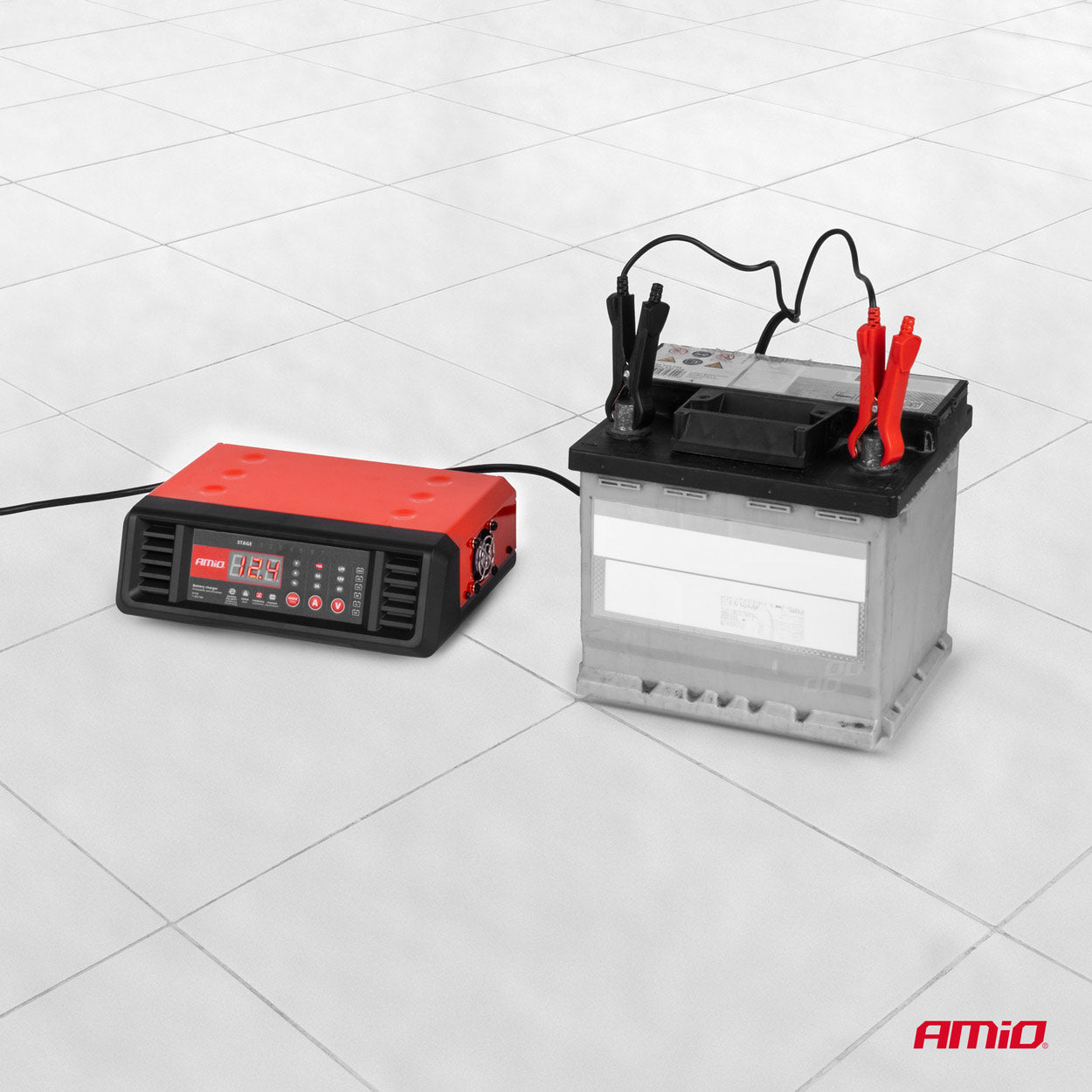 Akkulaturi 10A 6V 12V AMIO-04056