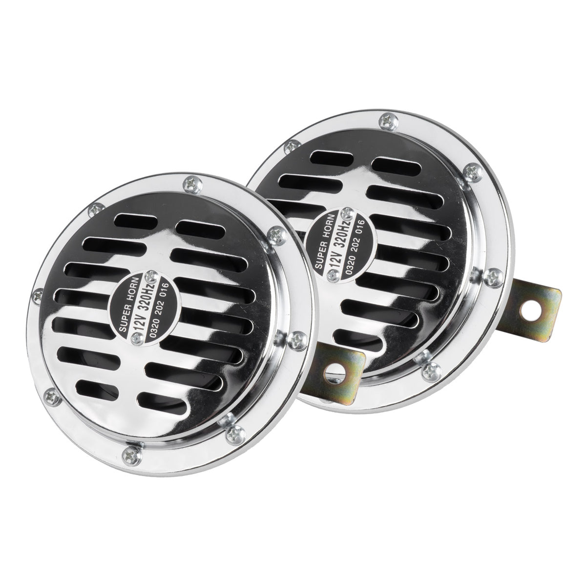 Äänimerkki kromattu 125 mm 12 V