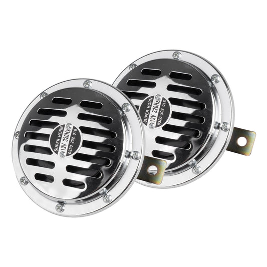 Äänimerkki kromattu 125 mm 12 V