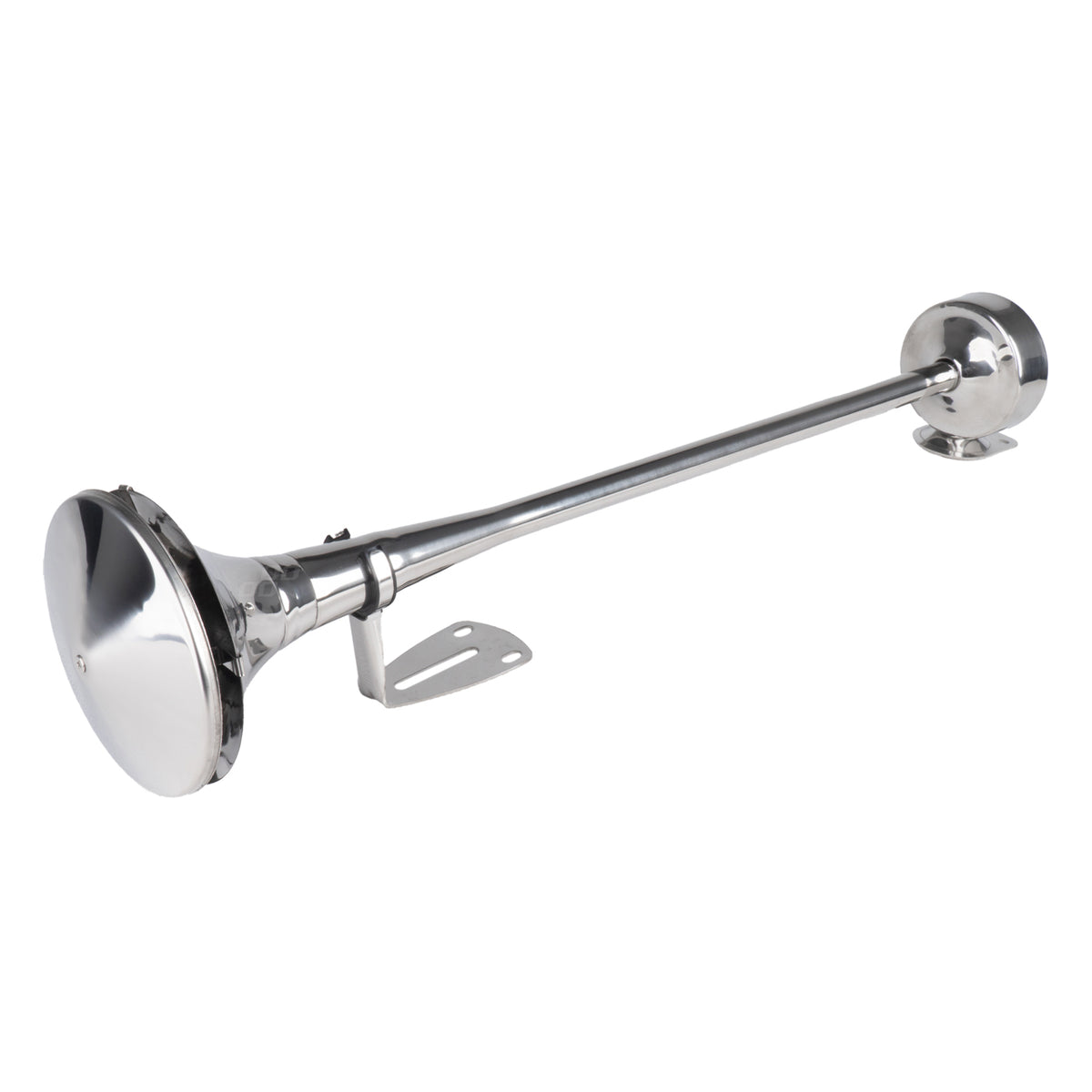 Fanfaariäänimerkki kromattu 620 mm 12 V 24 V matala ääni