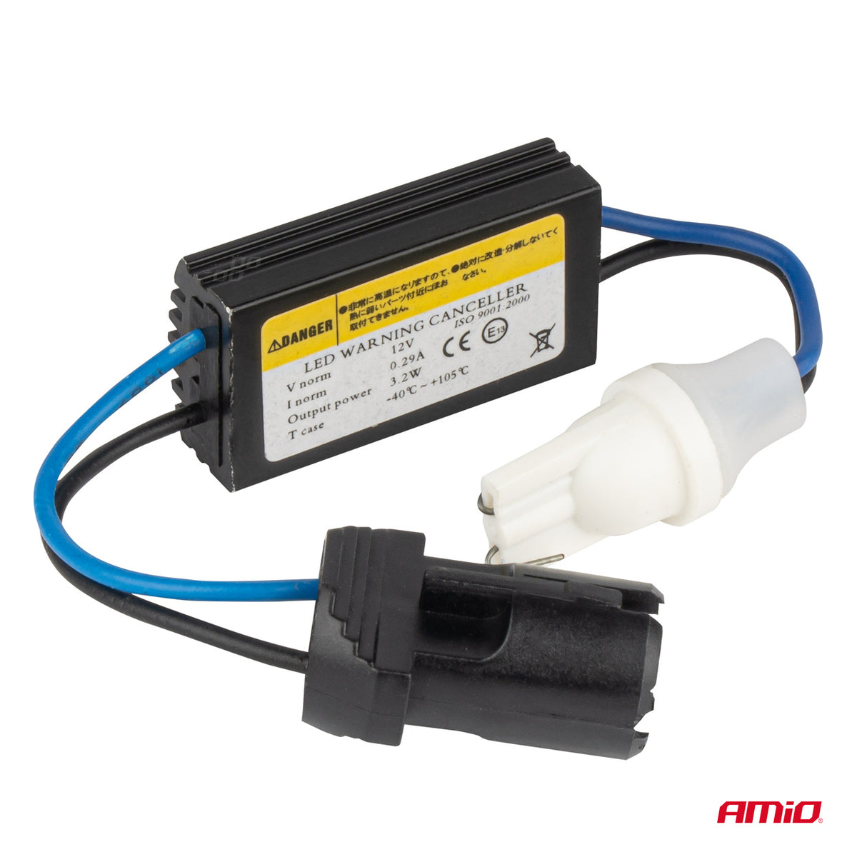 CANBUS-vastukset LED-polttimoon 12 V 3,2 W T10 uros ja naaras