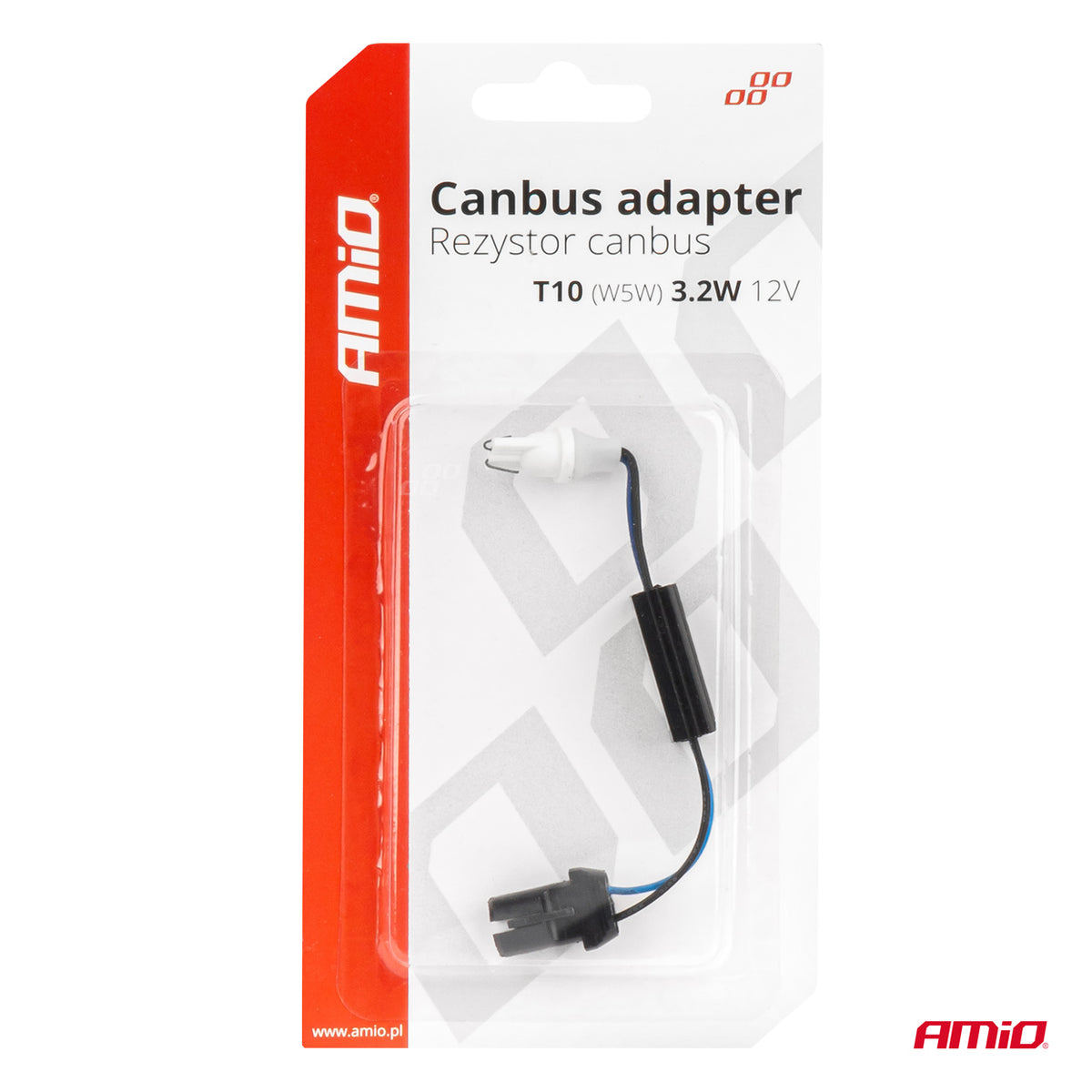 CANBUS-vastukset LED-polttimoon 12 V 3,2 W T10 uros ja naaras