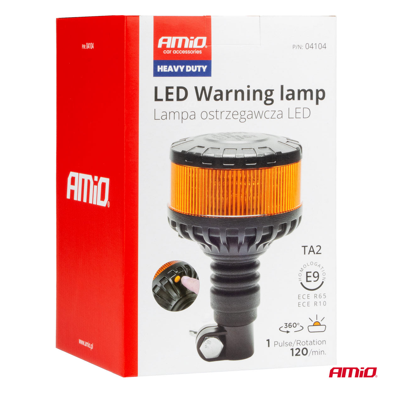 LED-Hahn-Warnleuchte W28P 12V 24V AMIO-04104