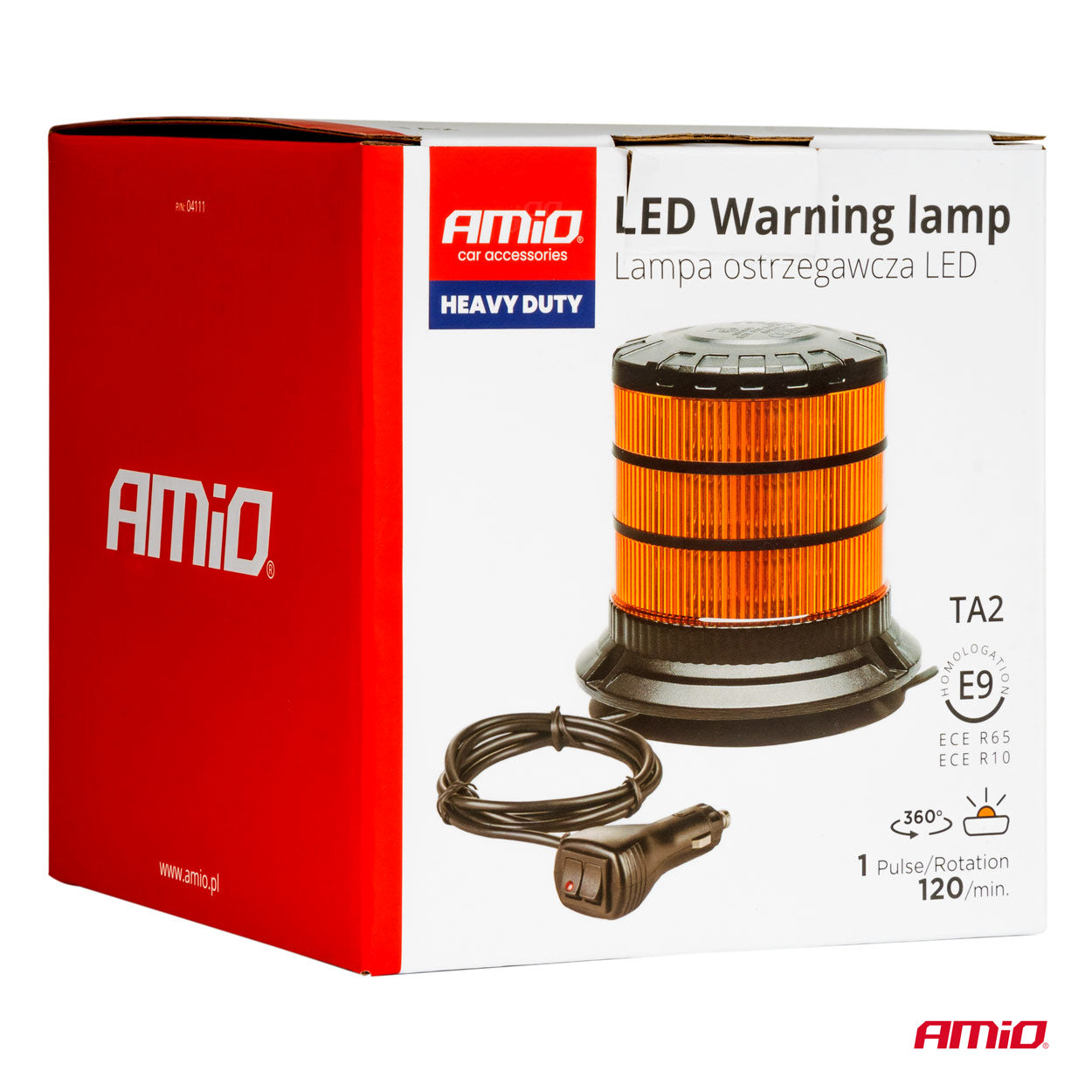 LED-Hahn-Warnleuchte W30M 12V 24V AMIO-04111