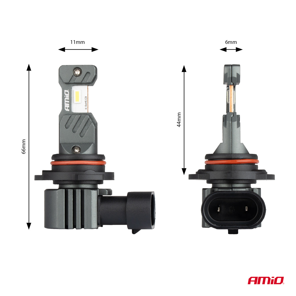 LED-ajovalot Hybrid -sarja HB4 9006 6000 Canbus 60W AMIO-04118