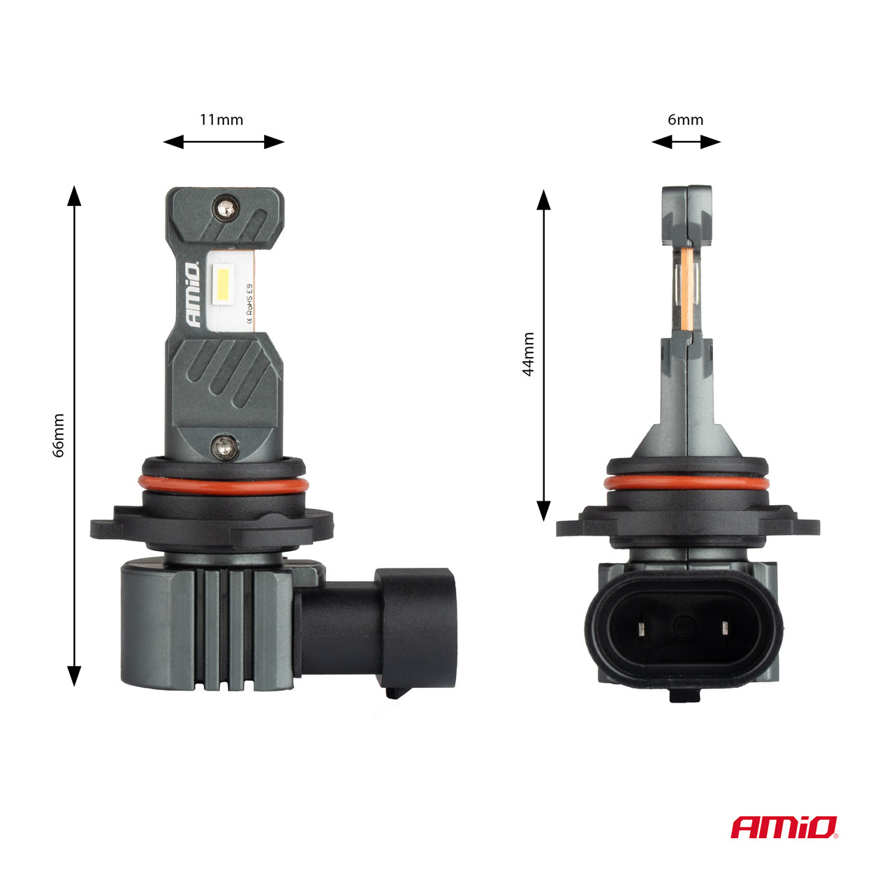 LED-ajovalot Hybrid -sarja HIR2 6000 Canbus 60W AMIO-04119