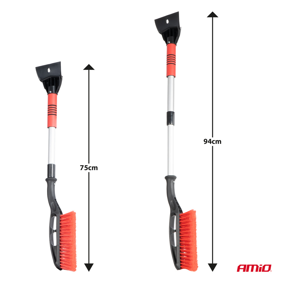 Teleskooppinen lumiuttu jääraapalla 75–94 cm