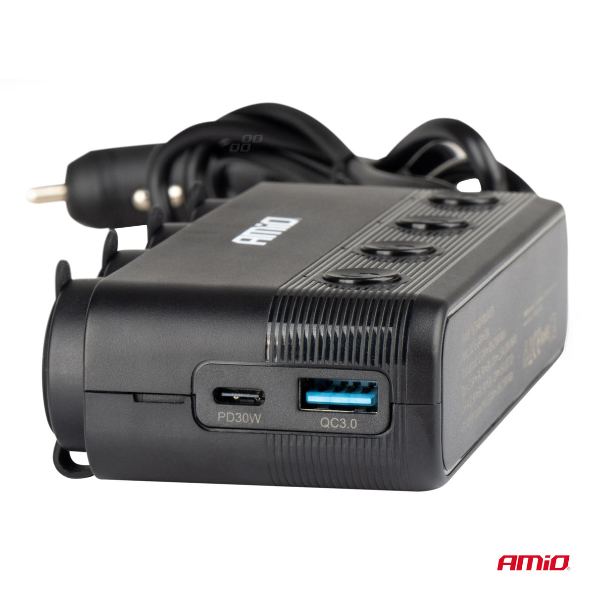 Nelinkertainen jatkopistorasia PD30W QC3.0 12/24 V max. 216 W