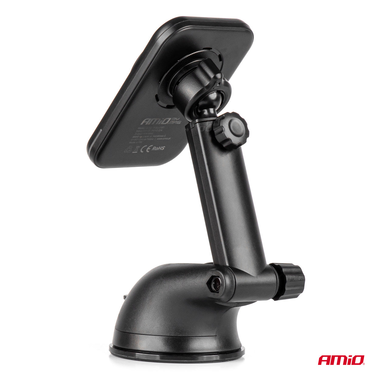 Nopea magneettinen langaton tuulilasin ja kojelaudan auton laturi Qi2 15W AMIO-04181