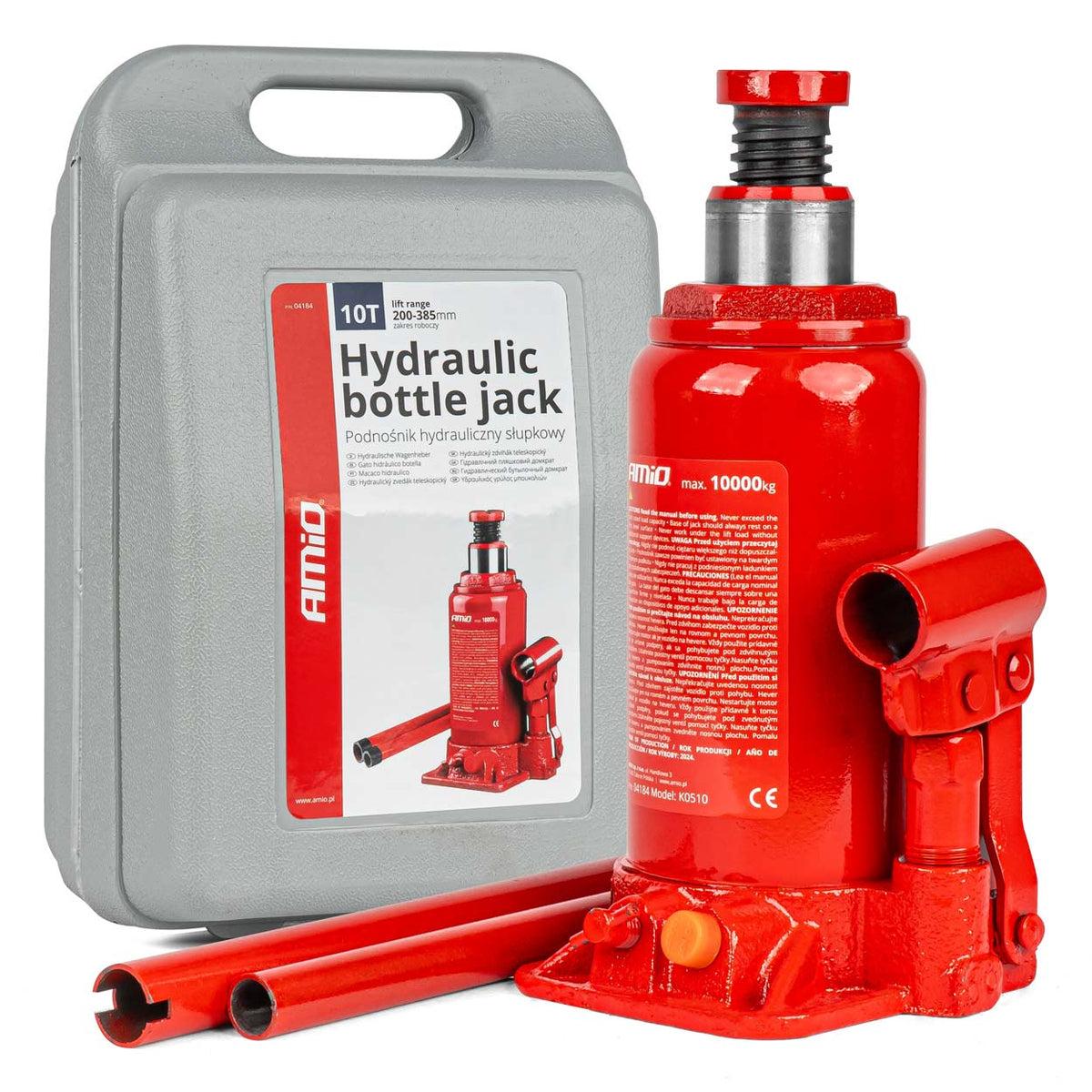 Hydraulinen pullonosturi 10T PVC-laatikossa