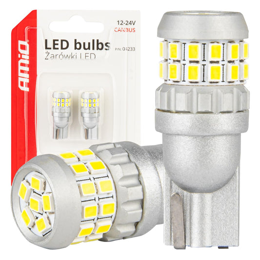CANBUS LED-polttimot T10 W5W 30SMD 2016 valkoinen 12V/24V