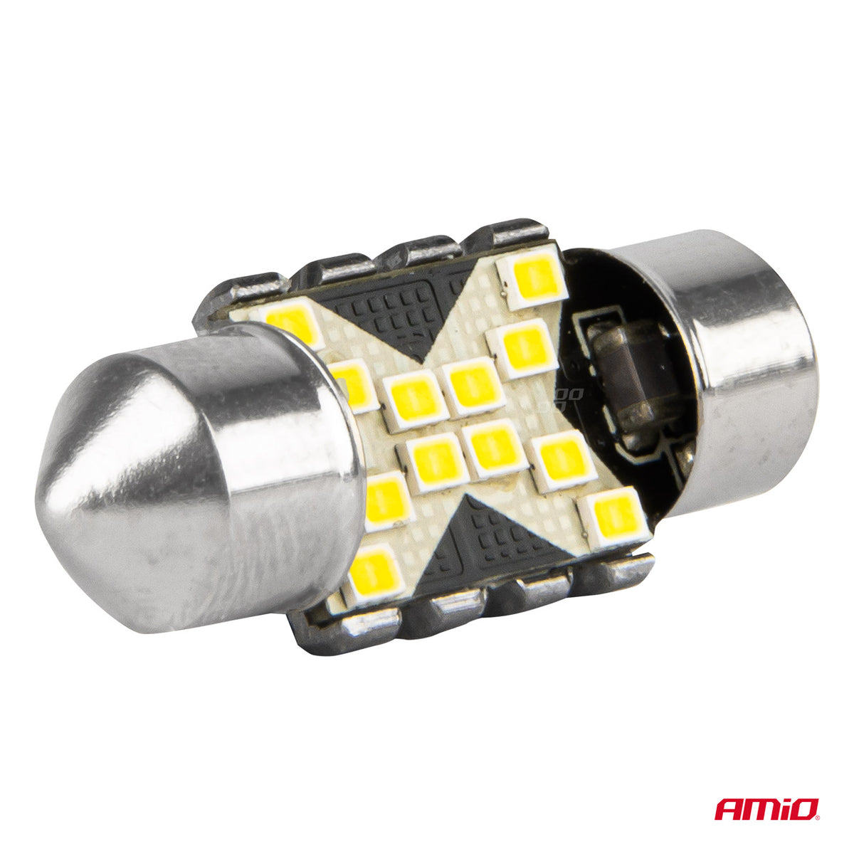 CANBUS LED-polttimo 12SMD Festoon C5W 31mm valkoinen 12/24V