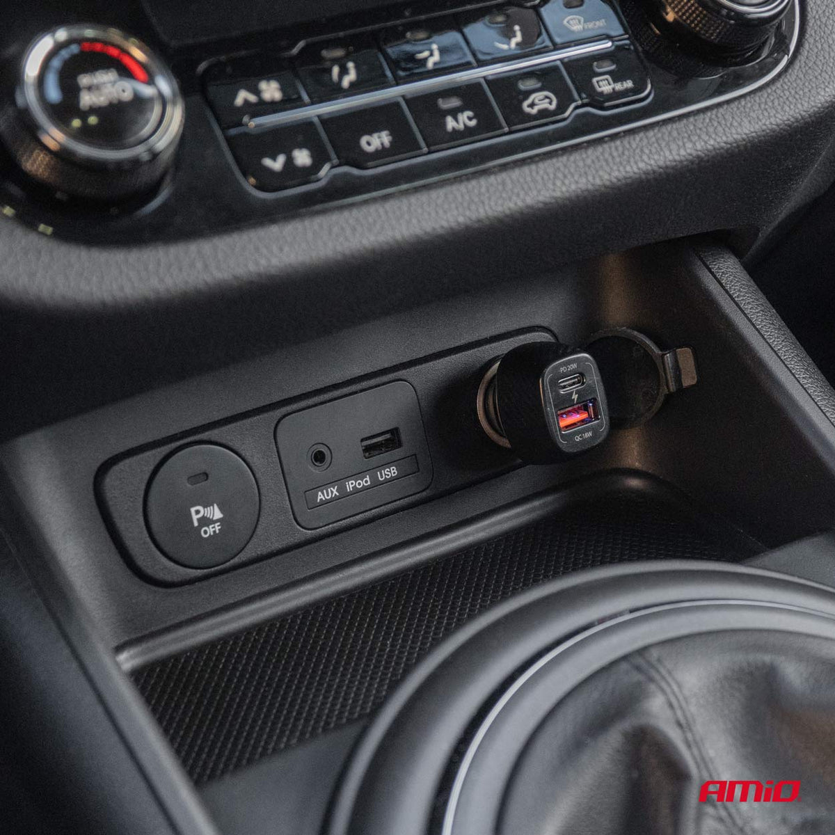 Autolaturi QC+PD 20 W USB-A + USB-C