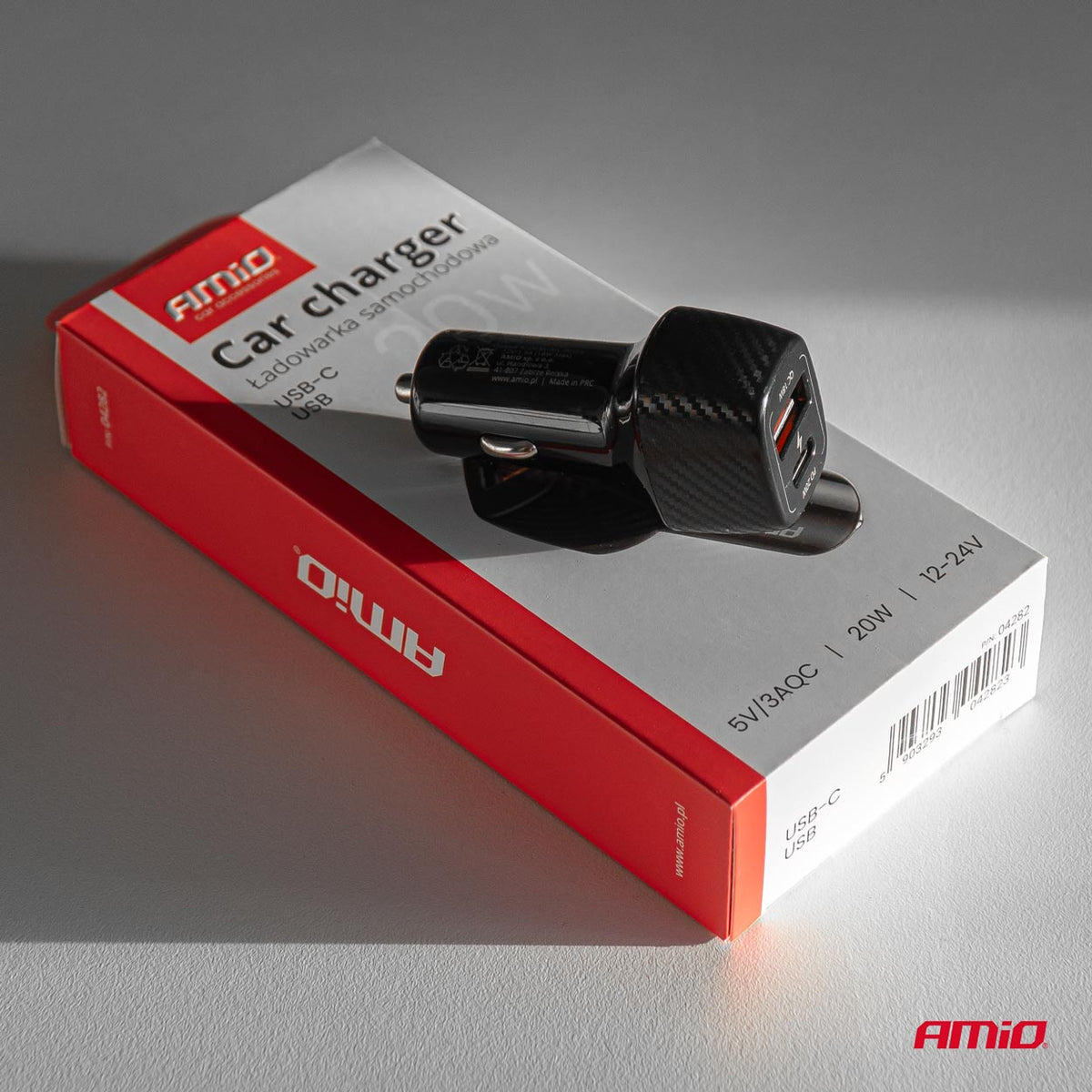 Autolaturi QC+PD 20 W USB-A + USB-C