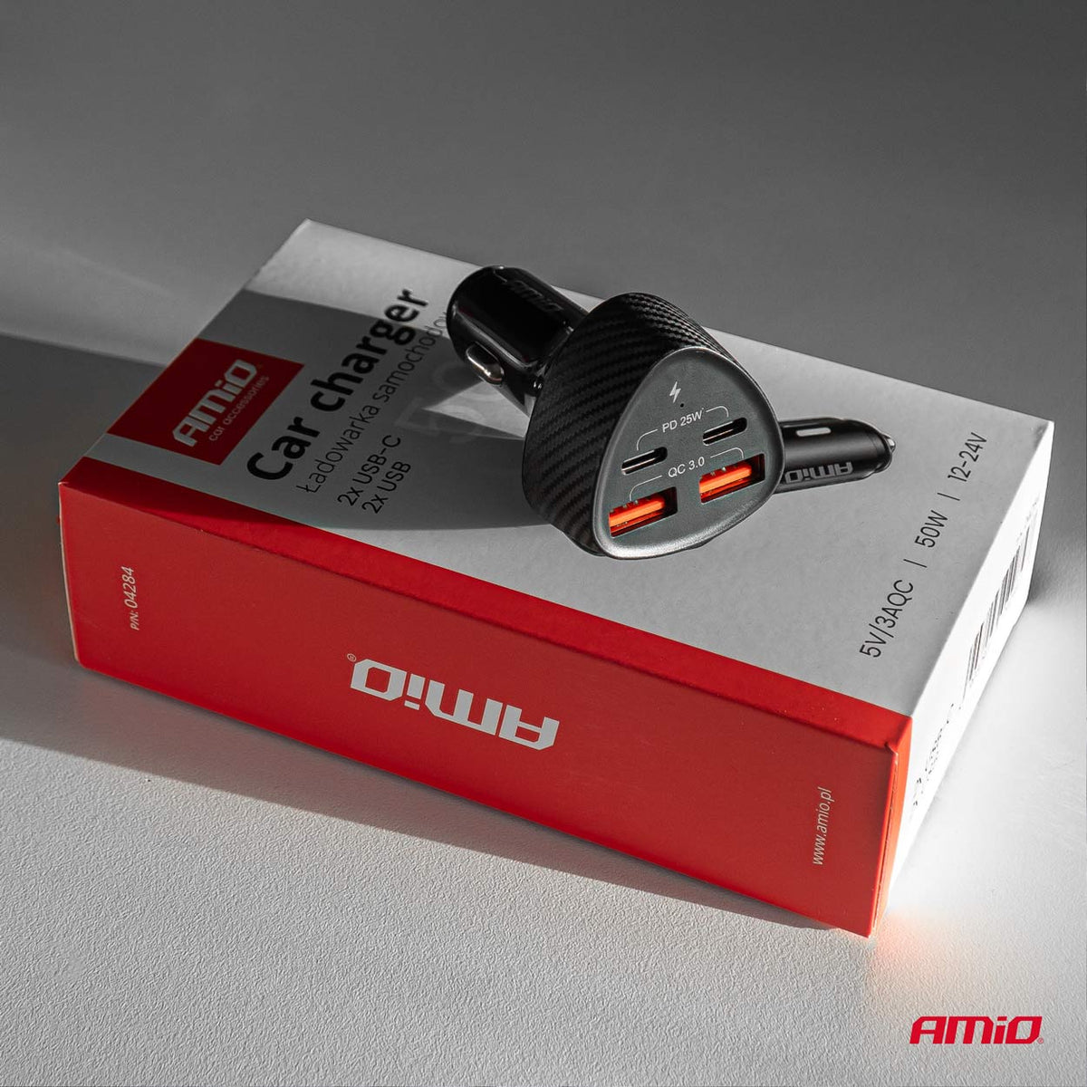 Autolaturi 50 W 2xUSB-A + 2xUSB-C