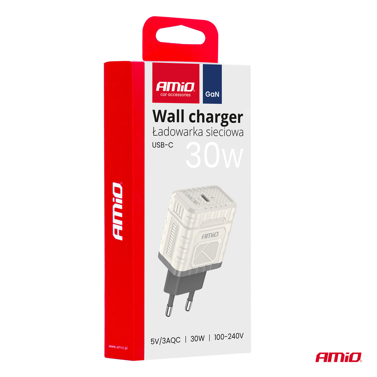 Pikalaturisovitin Quick Charge GaN PD 30 W USB-C