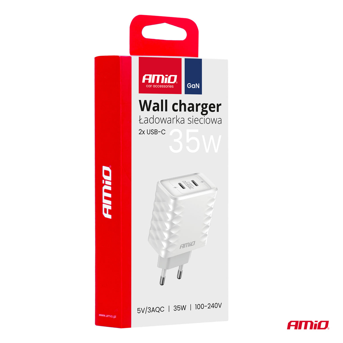 Verkkolaturi Quick Charger 35 W 2xUSB-C