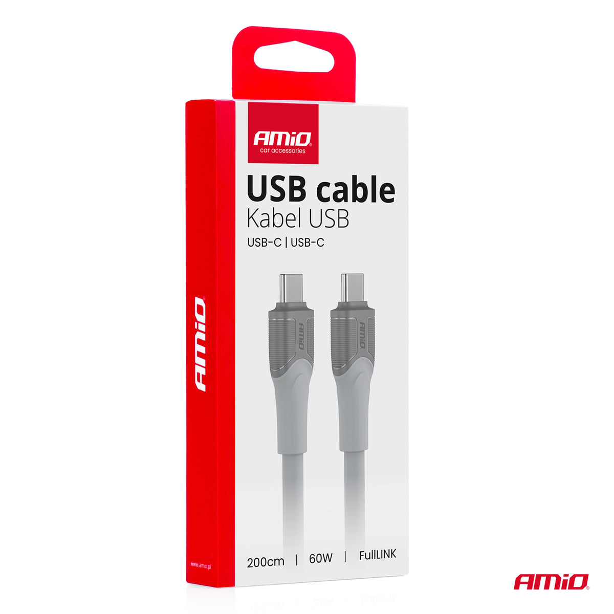 Kabel USB-C - USB-C 60W 200cm FullLINK malli X111