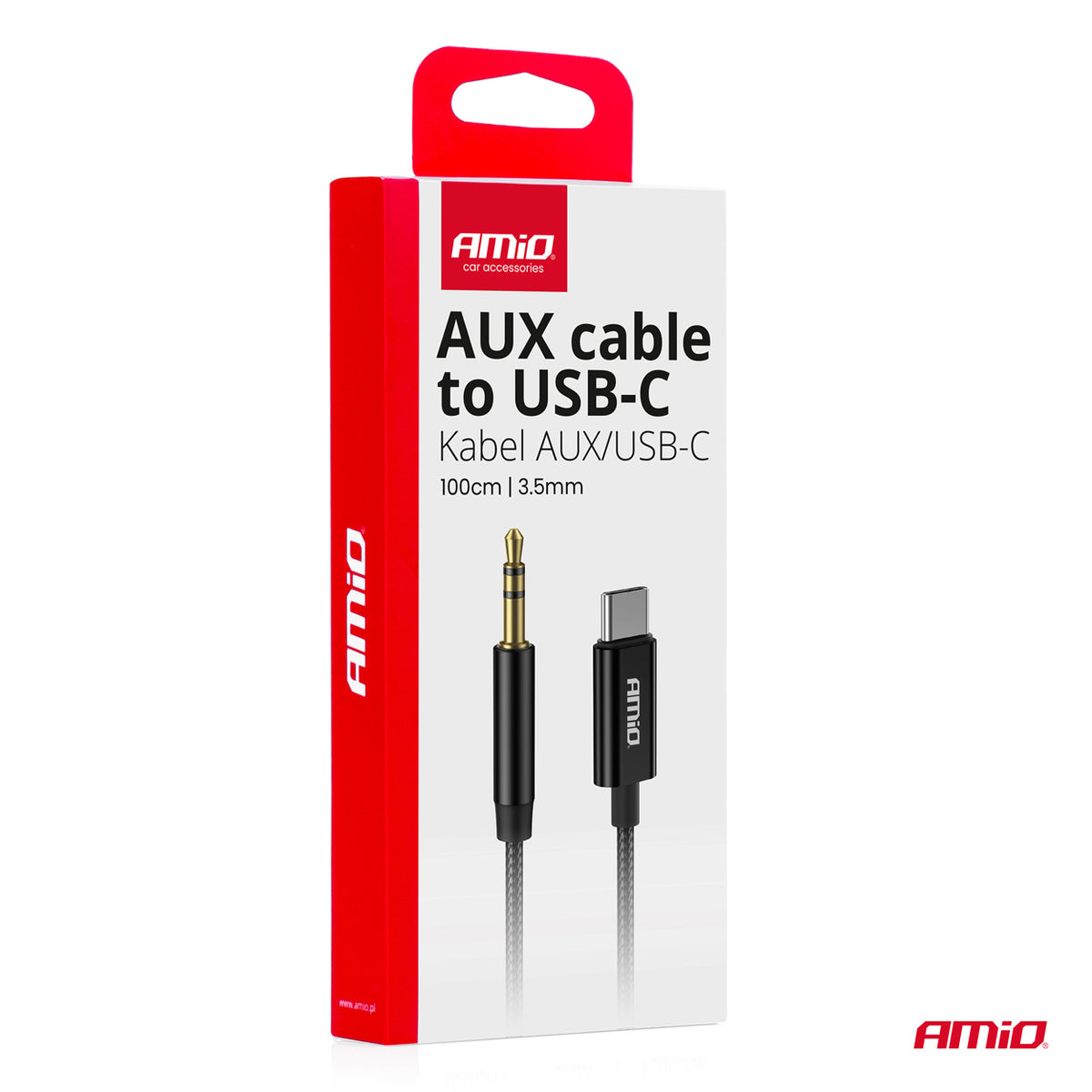 Äänikaapeli USB-C - AUX Mini Jack 3,5 mm 1 m