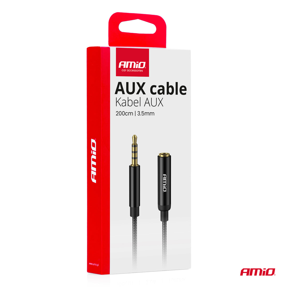 Jatkojohto AUX Mini Jack 3,5 mm uros - 3,5 mm naaras 2 m