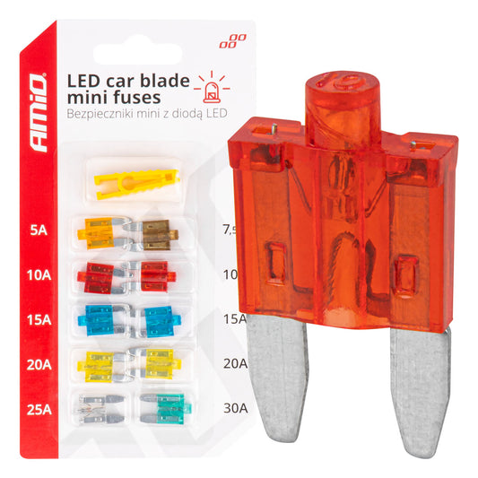 LED-autosulake litteä