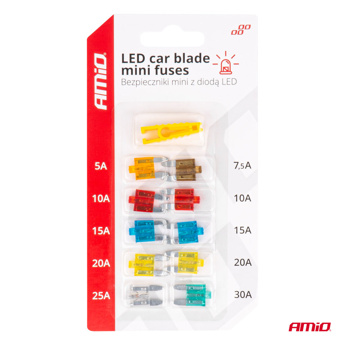 LED-autosulake litteä