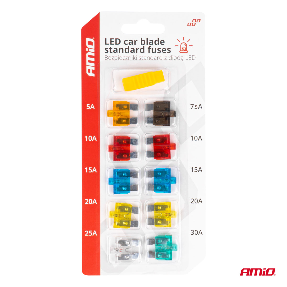 LED-autosulake litteä