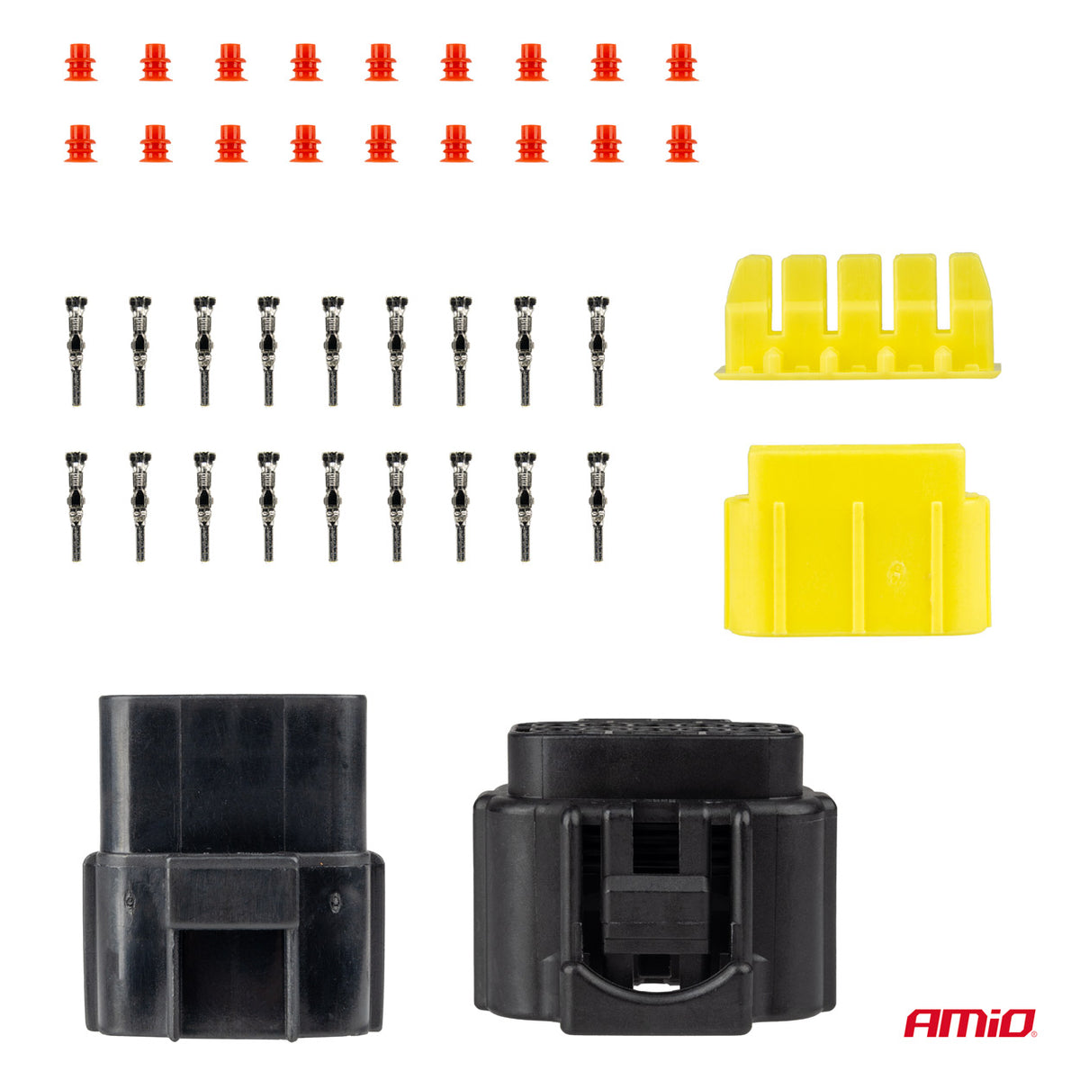 Liitin- ja pistokesarja 10-napainen 2,2 mm
