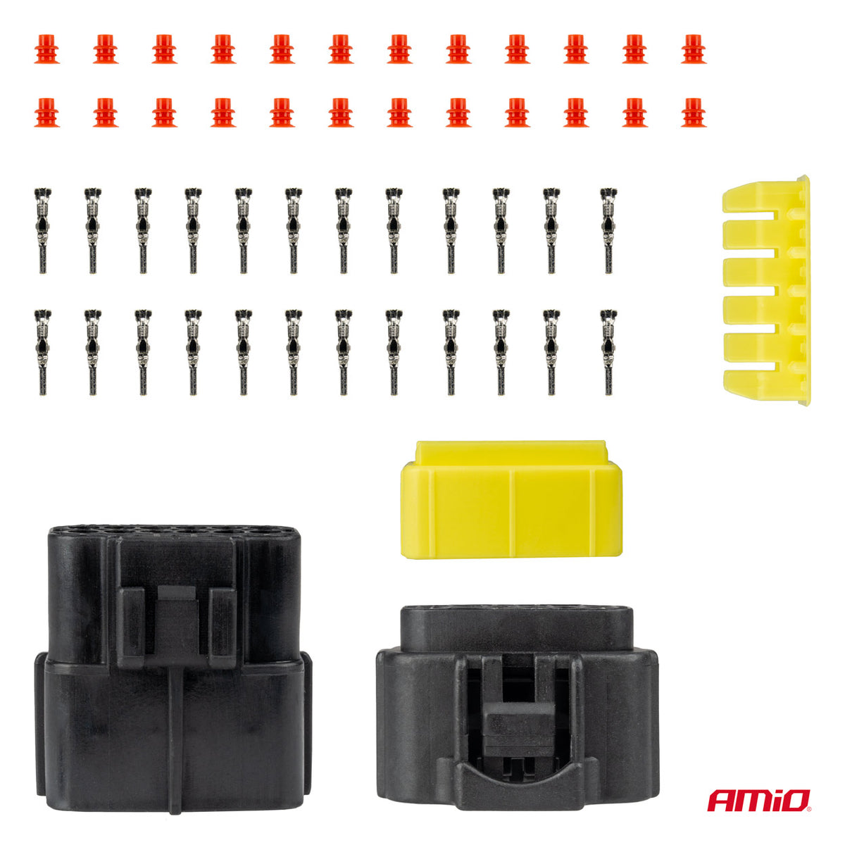 Liitin- ja pistokesarja 12-napainen 2,2 mm