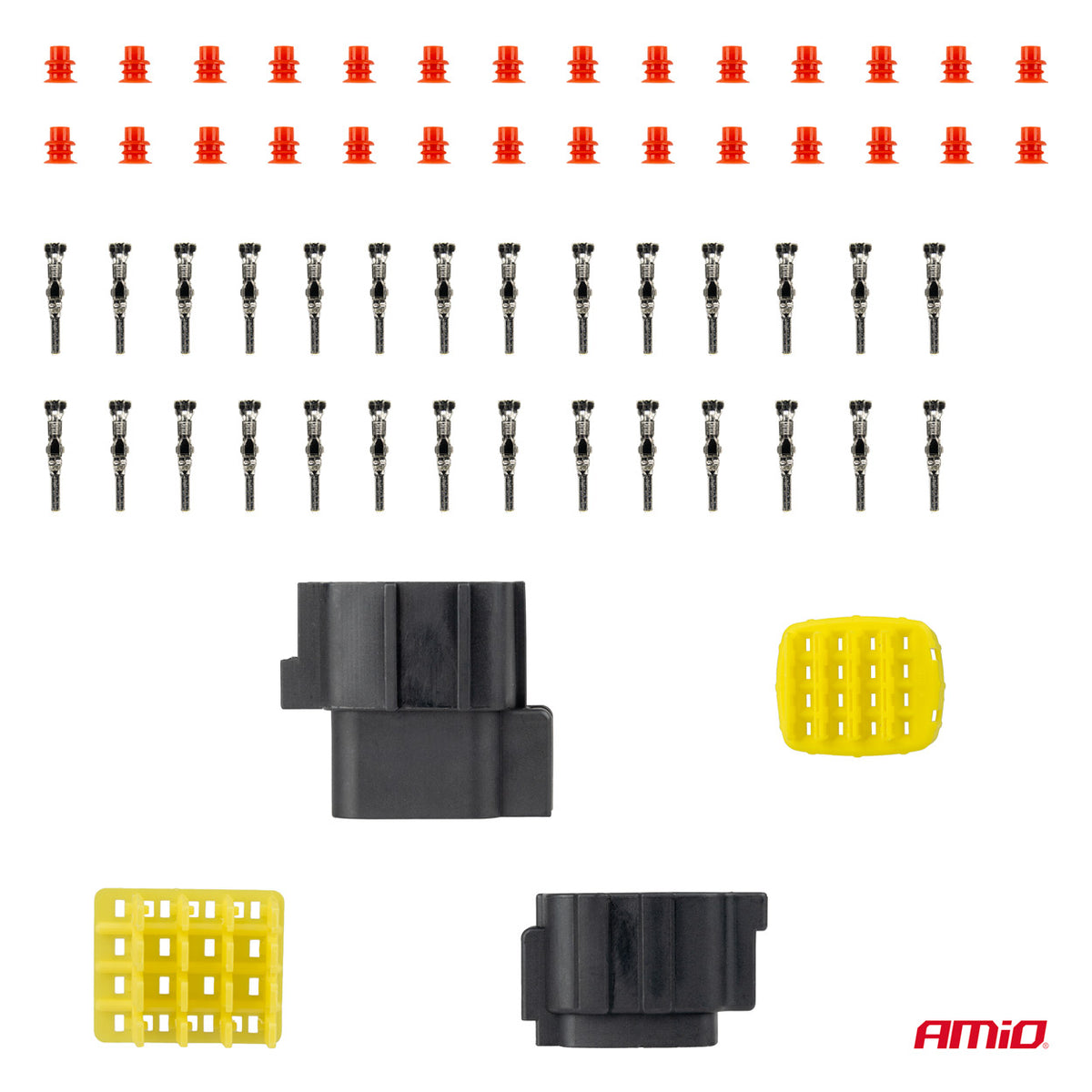 Liitin- ja pistokesarja 16-napainen 2,2 mm