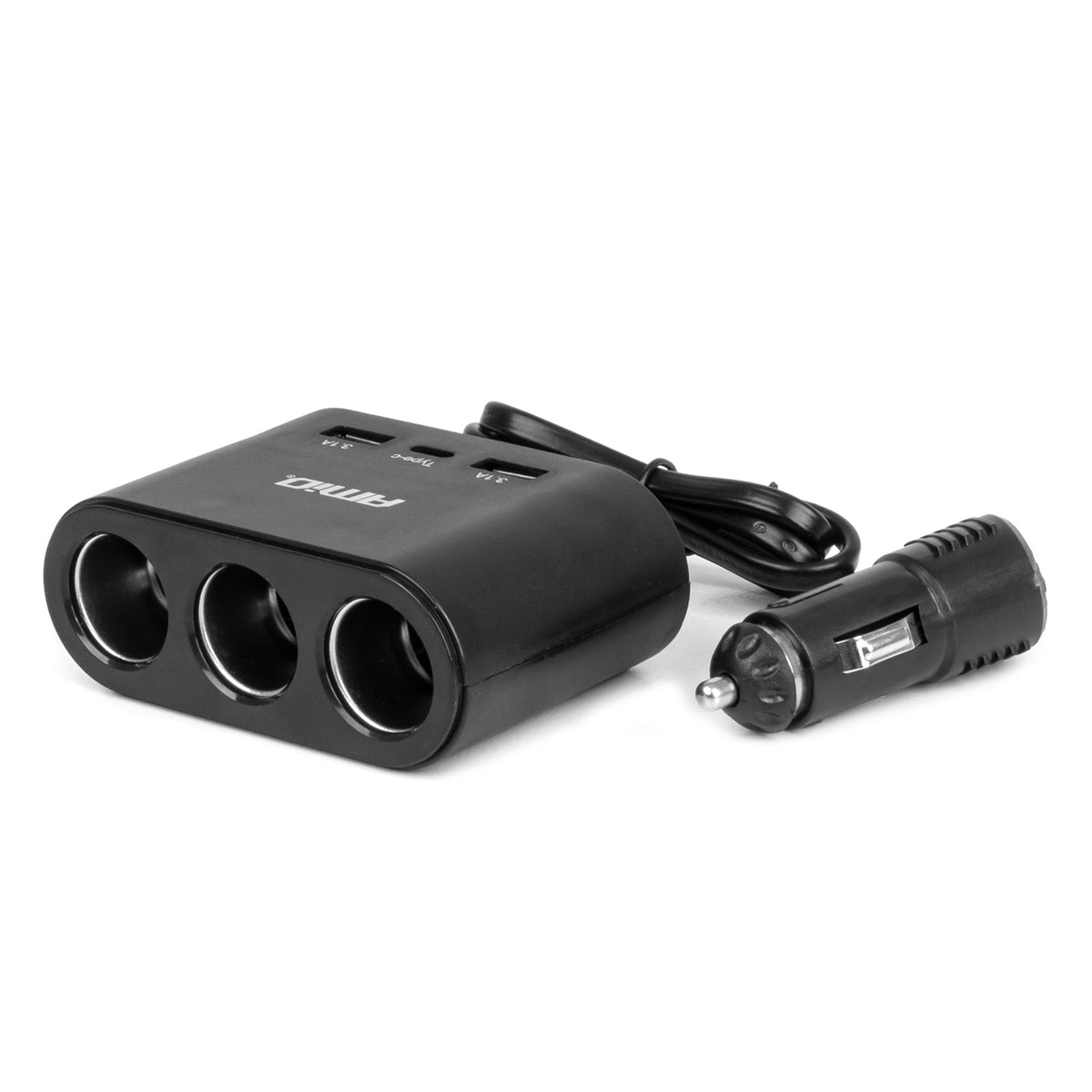 Jatkopistorasia 2x USB-A 1x USB-C 12V/24V 120W 70cm
