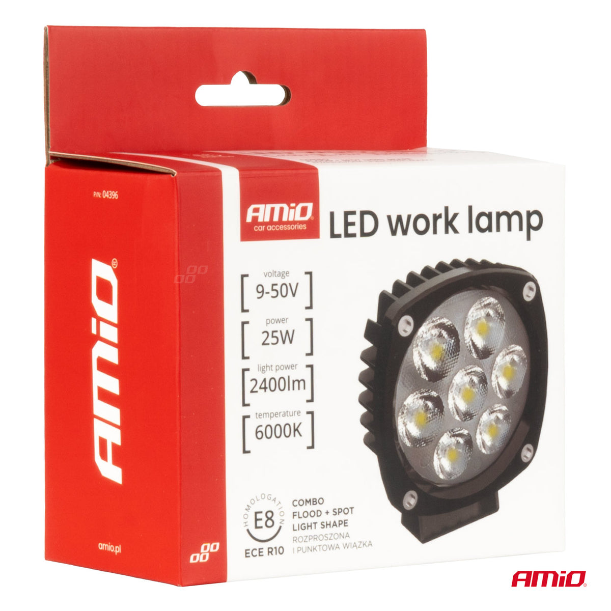 Työvalo LED 25 W COMBO 12 V 24 V
