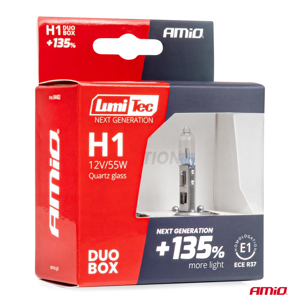Halogeenipolttimo H1 12V 55W LumiTec NEXT GENERATION +135% DUO