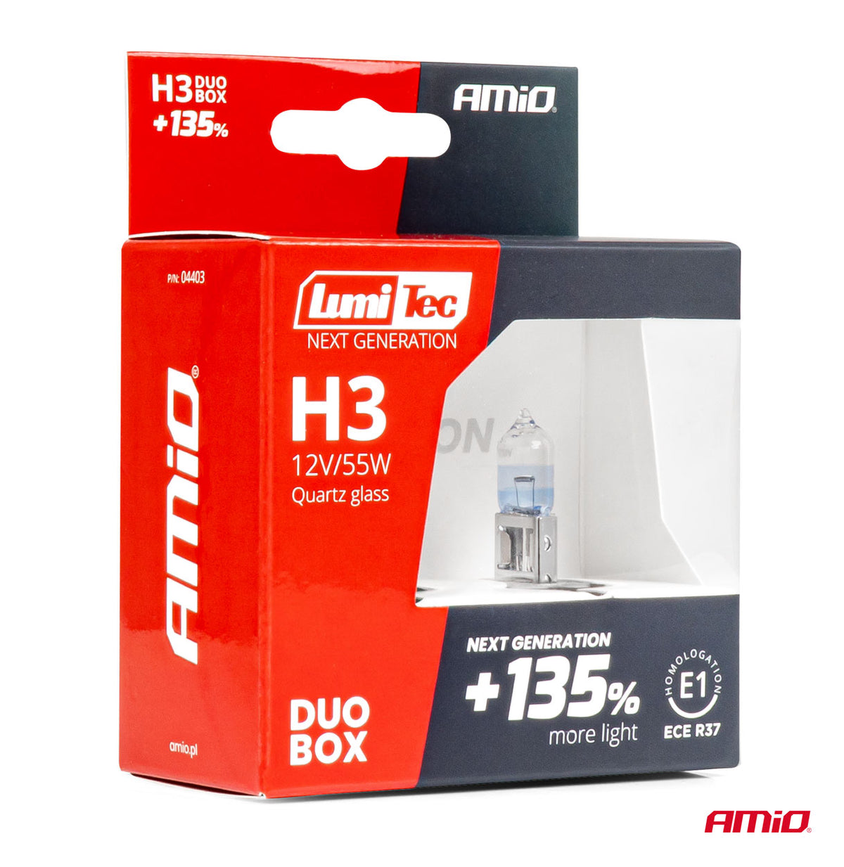 Halogeenipolttimo H3 12V 55W LumiTec NEXT GENERATION +135% DUO